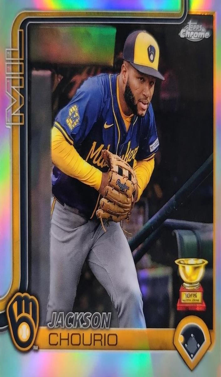 Jackson Chourio 2025 Topps Chrome Baseball card