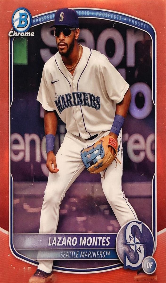Lazaro Montes 2025 Bowman Chrome Prospects card