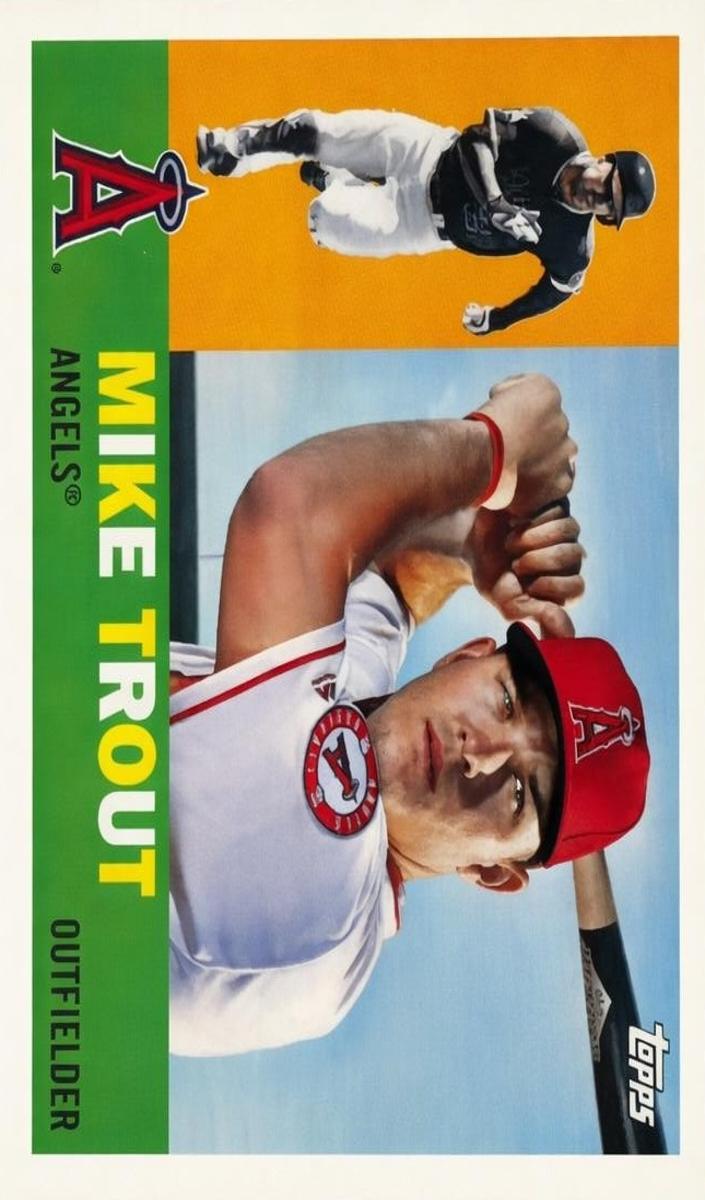 2017 Mike Trout [Base - Bat Behind] #1