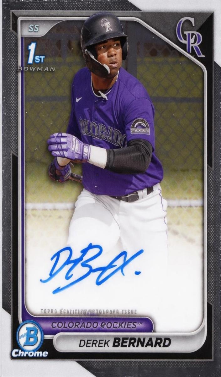 Derek Bernard 2024 Bowman Chrome Baseball card