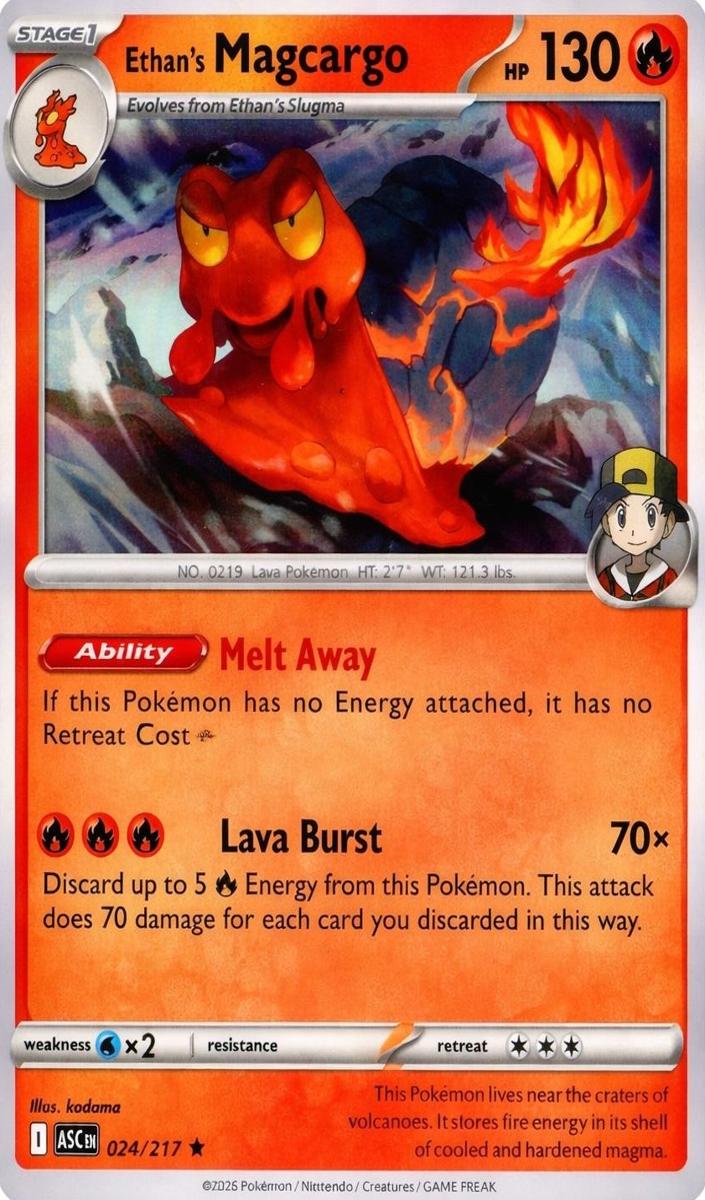 Ethan's Magcargo 2026 Pokemon Mega Evolution Ascended Heroes