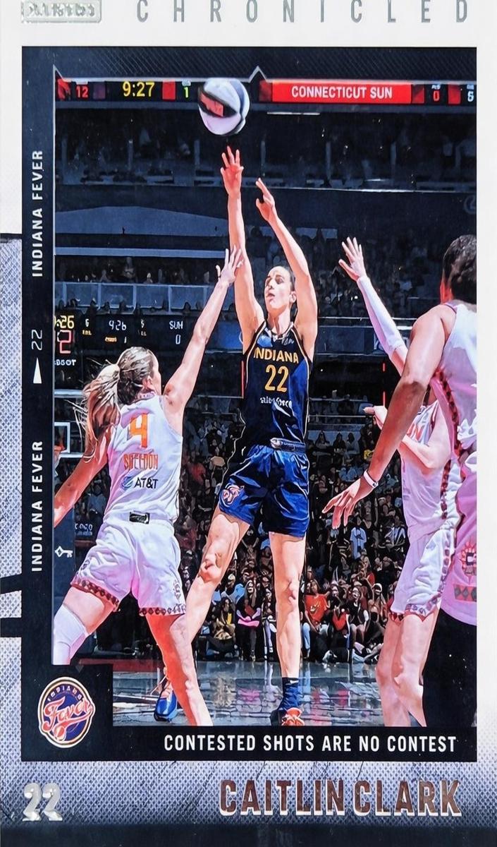 2025 Panini Donruss WNBA Jersey Series Caitlin Clark #30 card