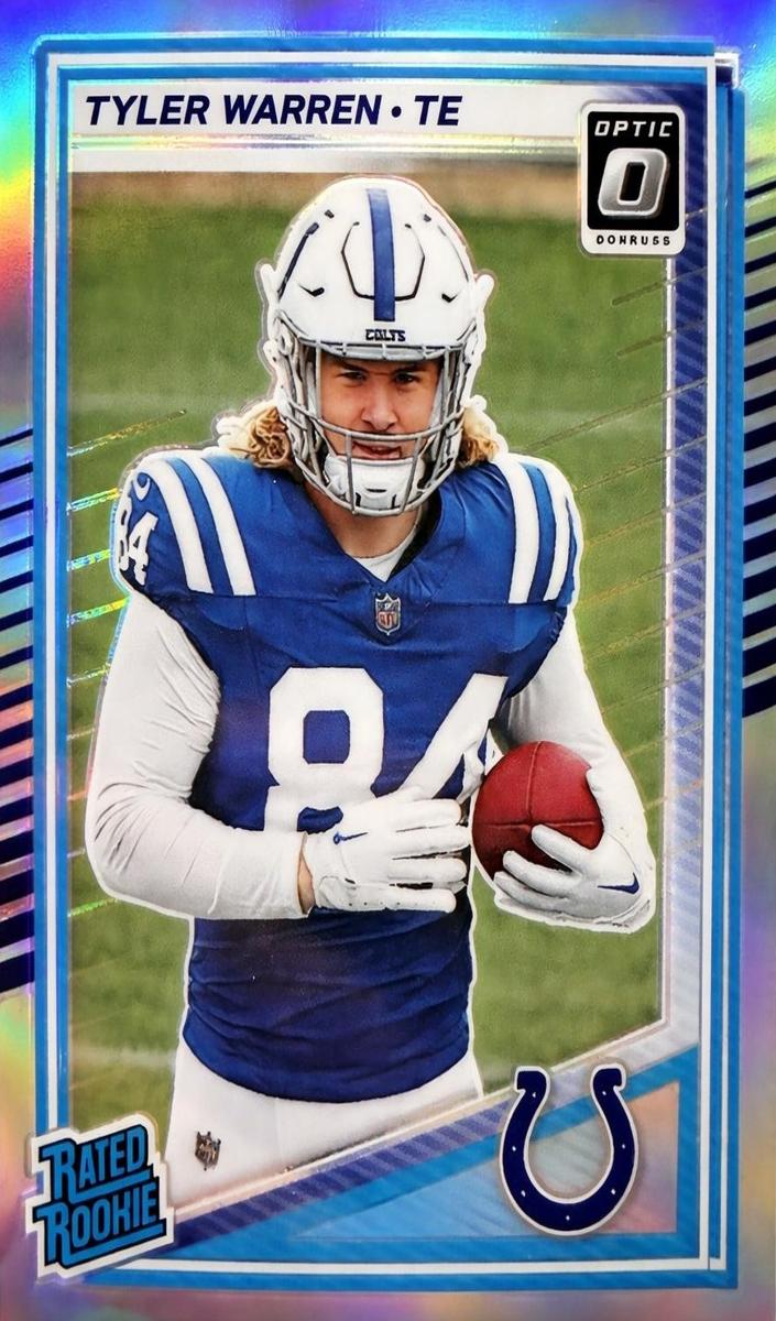 Tyler Warren 2025 Donruss Optic Football card