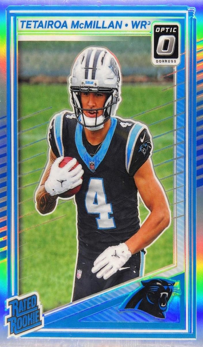 Tetairoa McMillan 2025 Donruss Optic Football card