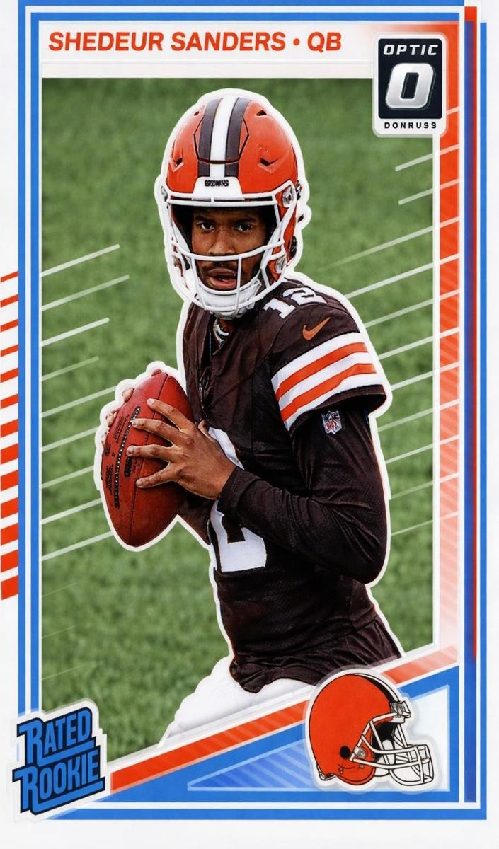 Shedeur Sanders 2025 Donruss Optic Football card