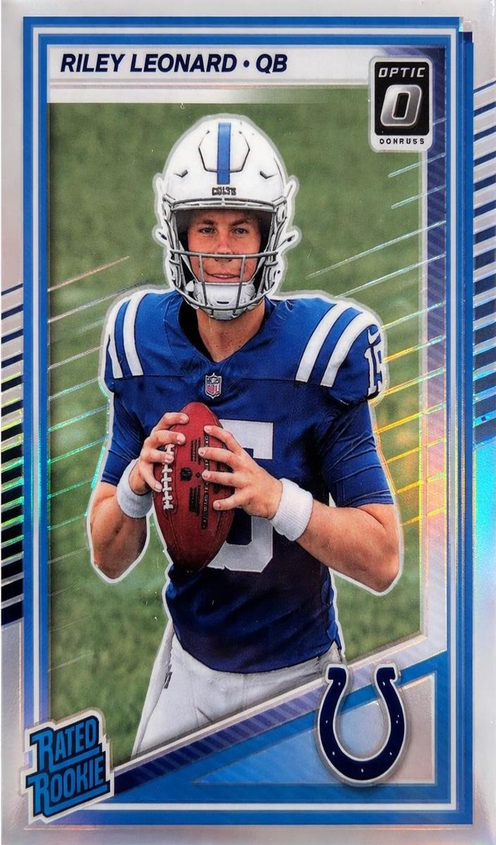 Riley Leonard 2025 Donruss Optic Football card