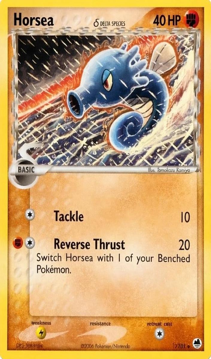 Horsea 2006 Pokemon EX Dragon Frontiers