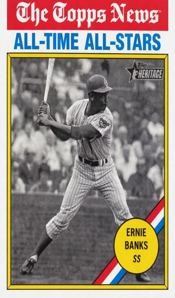 2025 Topps Heritage Ernie Banks #343 card