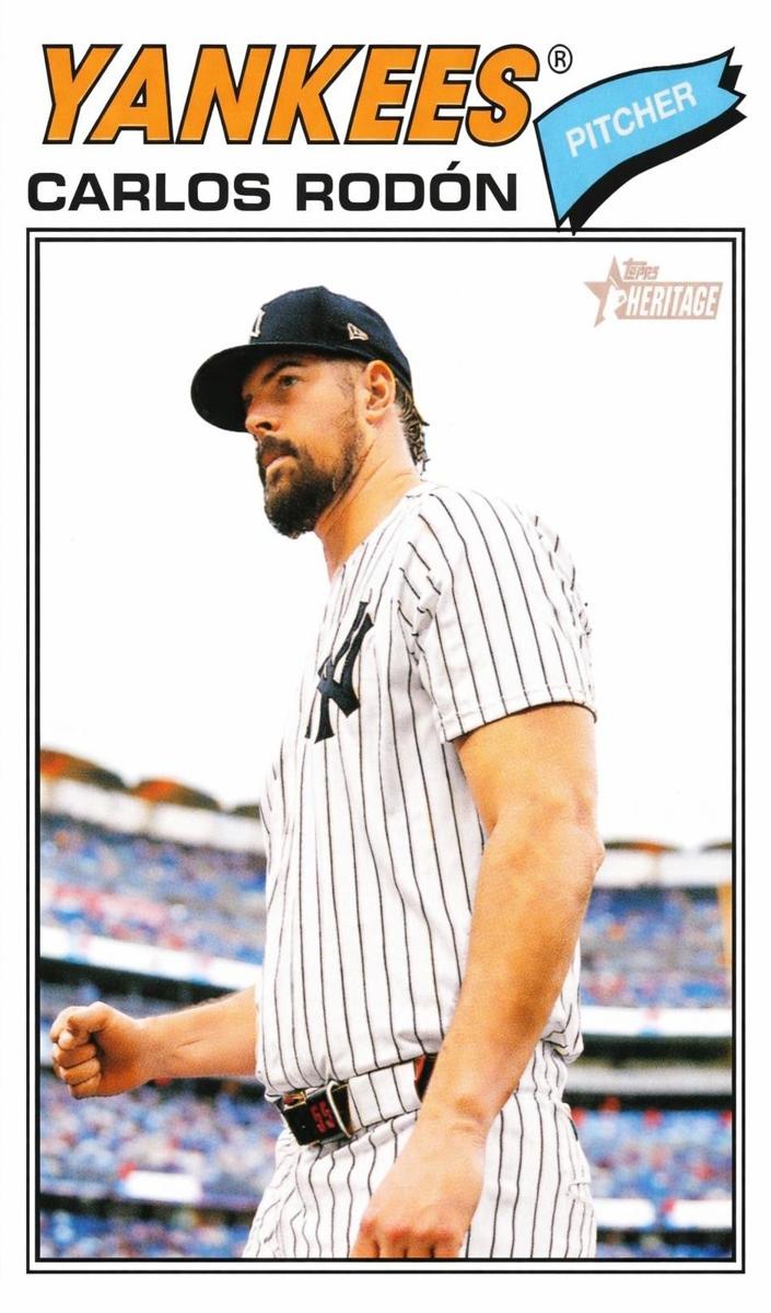2026 Topps Heritage Carlos Rodon #385 card