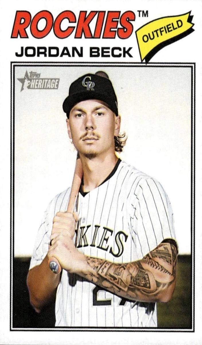 2026 Topps Heritage Jordan Beck #147 card