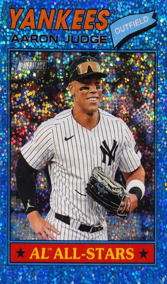 2026 Topps Topps Heritage Blue #10 Aaron Judge front