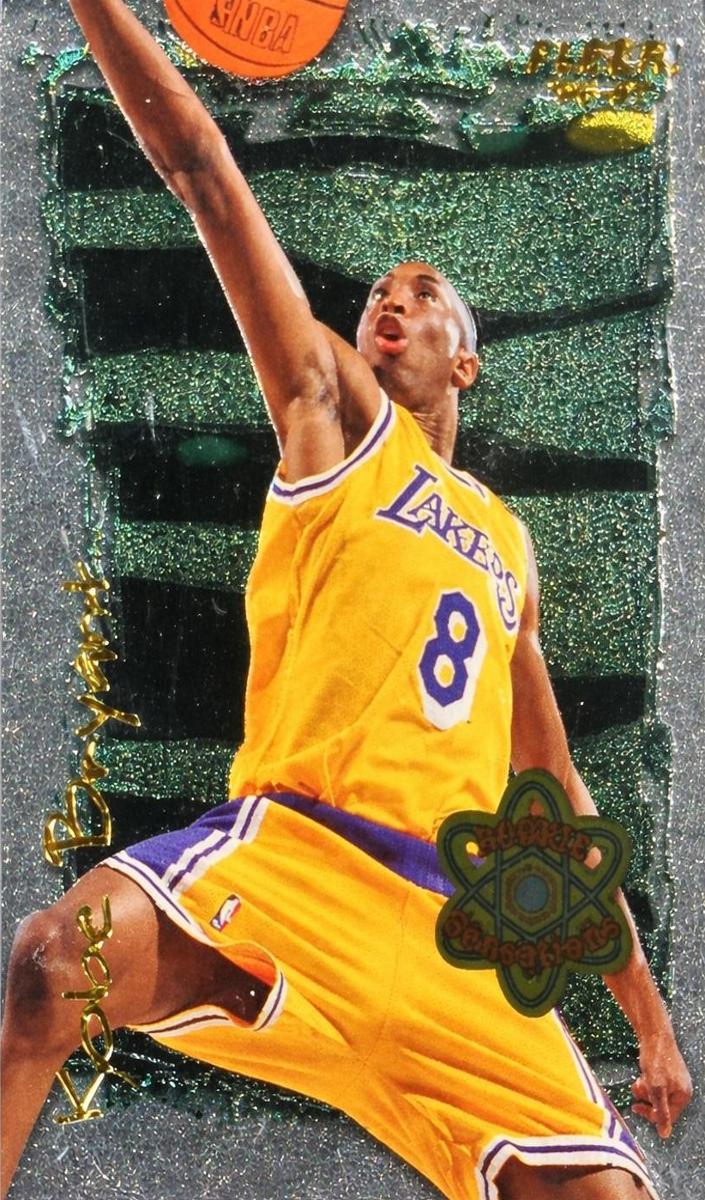 1996 Fleer ROOKIE SENSATIONS #3 Kobe Bryant front