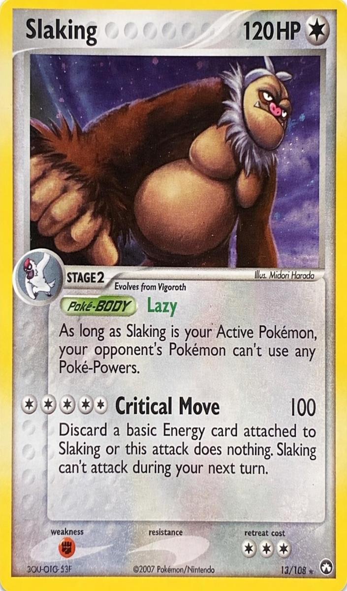 Slaking 2007 Pokemon EX Power Keepers