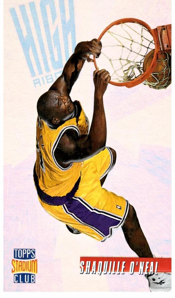 1996 Stadium Club High Risers Shaquille O'Neal #HR11 card