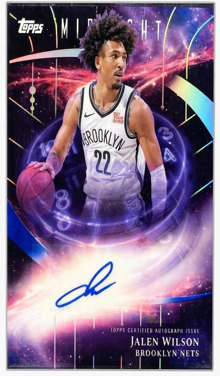 2025 Topps Midnight Stroke of Midnight Autograph Jalen Wilson #SM-JW card