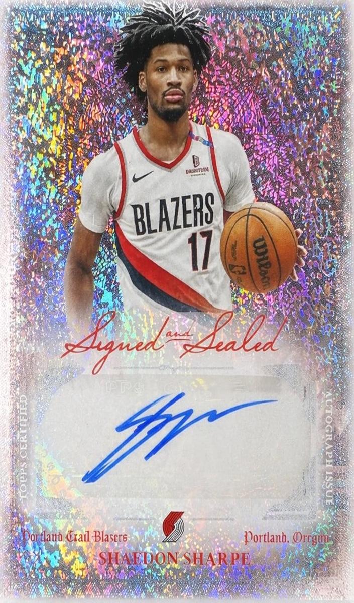 Shaedon Sharpe 2025 Topps Signed and Sealed Basketball