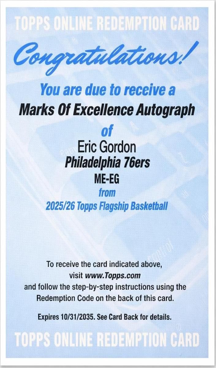 Eric Gordon 2025 Topps Basketball card