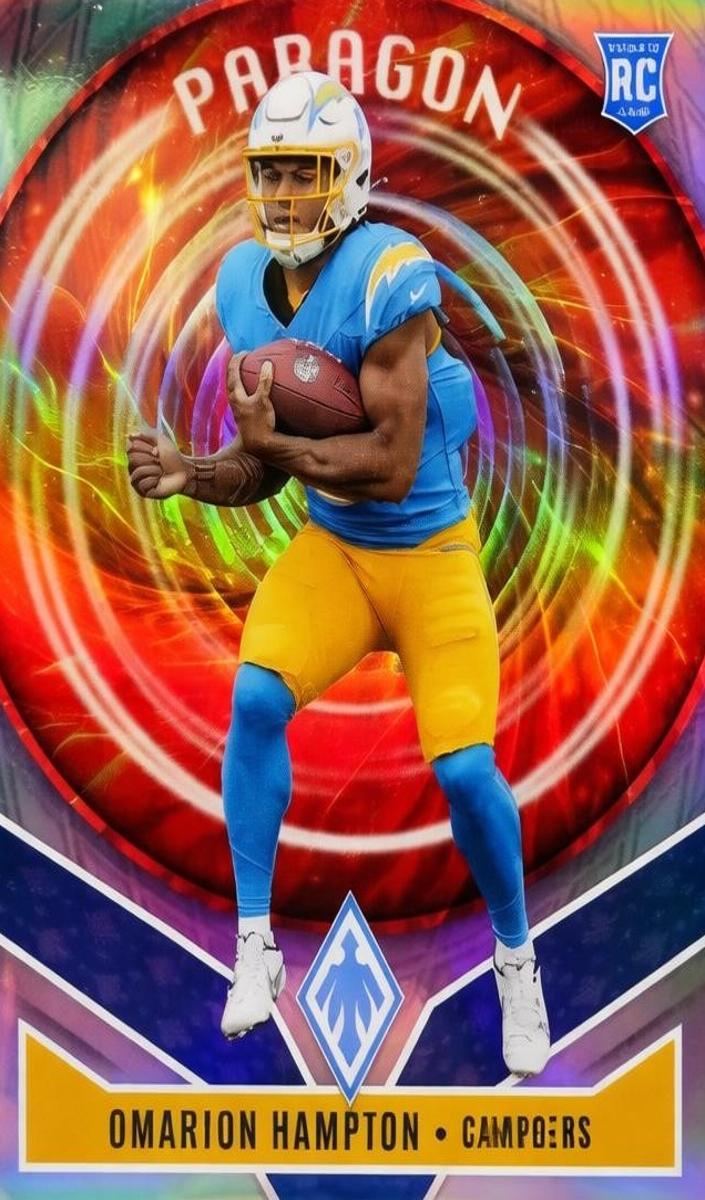 2025 Panini Revolution Rookie Autograph Omarion Hampton #9 card