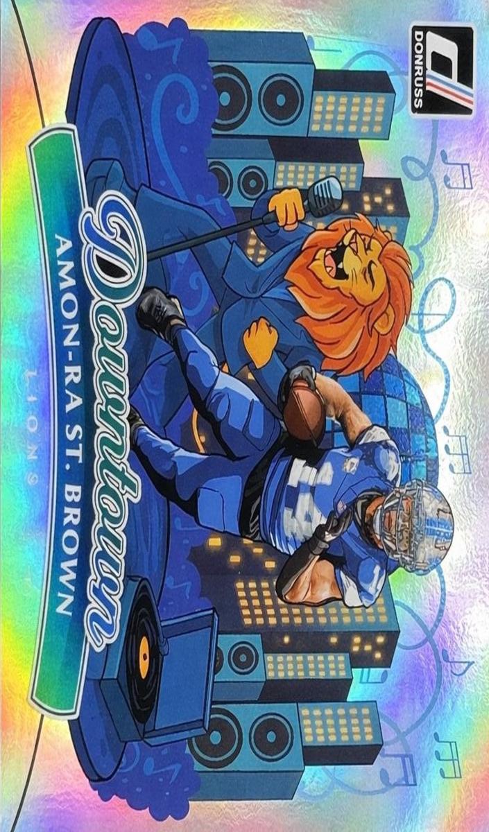 2025 Panini Donruss Downtown Horizontal Amon-Ra St. Brown #4 card