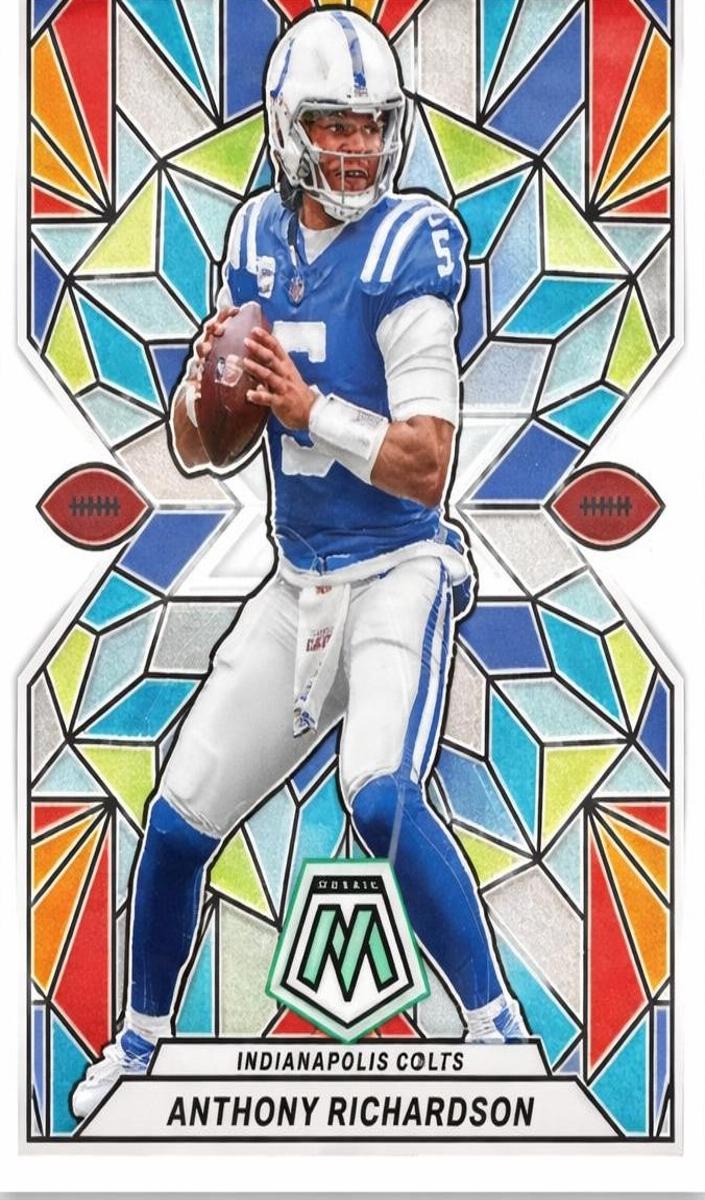 2024 Panini Mosaic Stained Glass Anthony Richardson #SG-9 card