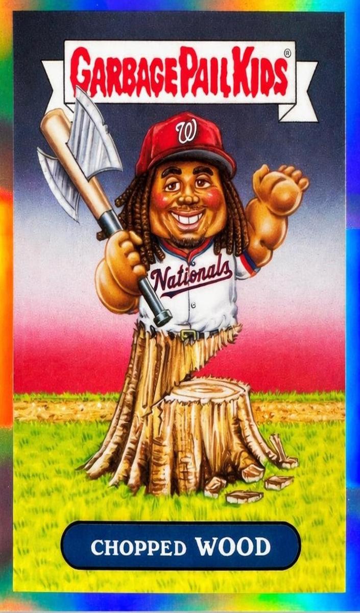 2024 Bowmanchrome Garbage Pail Kids Bowmangpk #BGP20 Chopped Wood front