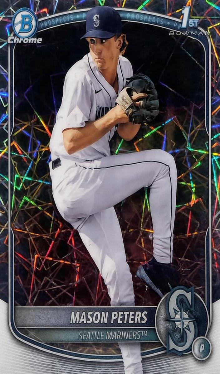 Mason Peters 2025 Bowman Draft Chrome card