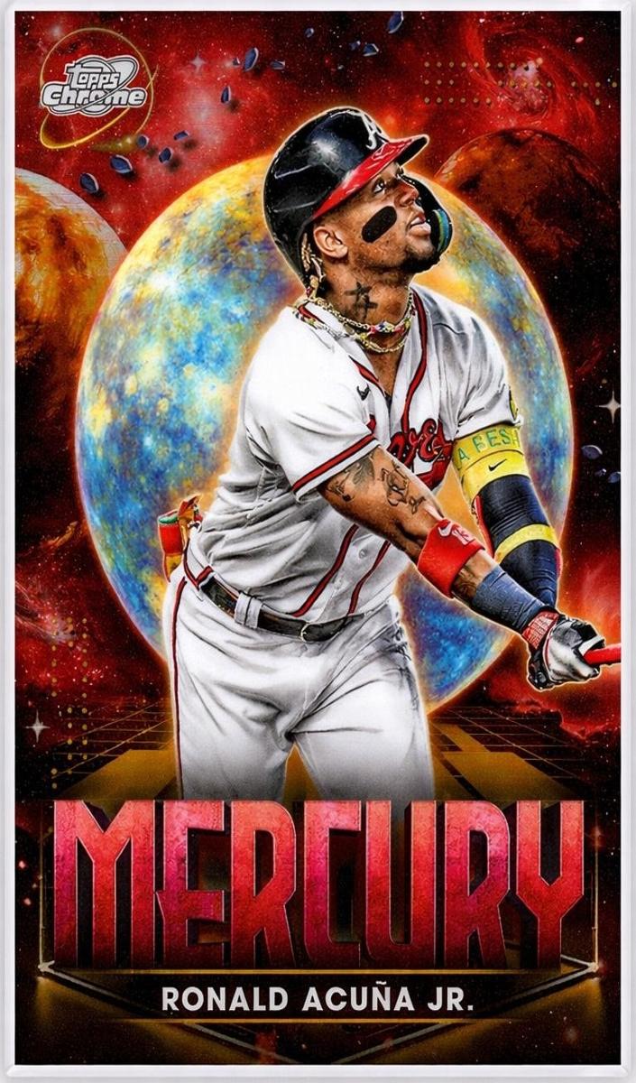 2025 Topps Cosmic Chrome Planetary Pursuit Ronald Acuna Jr. #PPM-3 card