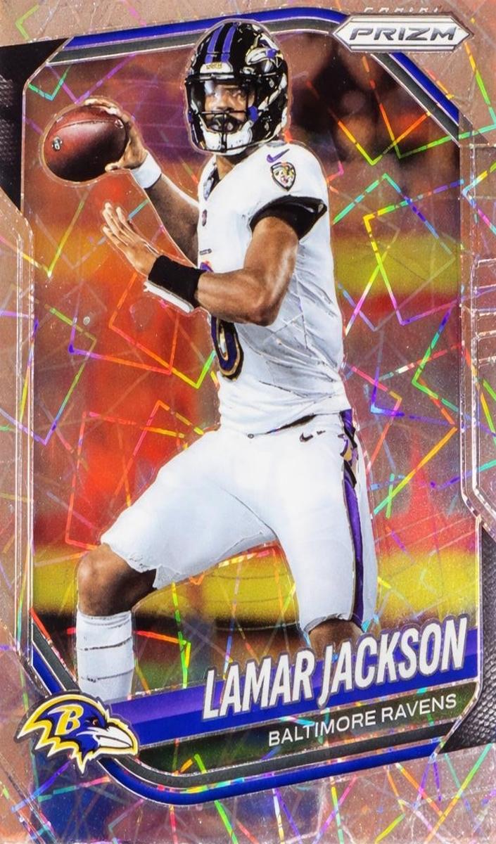 Lamar Jackson 2025 Prizm Football card
