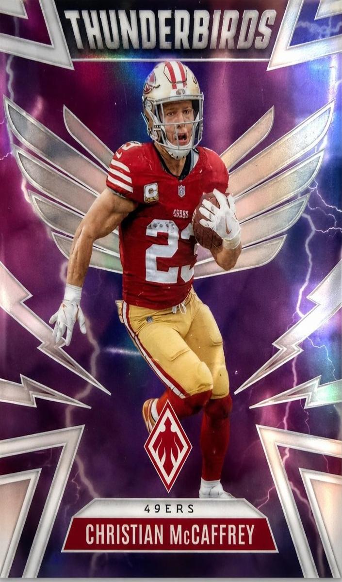 2025 Panini Phoenix Thunderbirds Christian McCaffrey #44 card