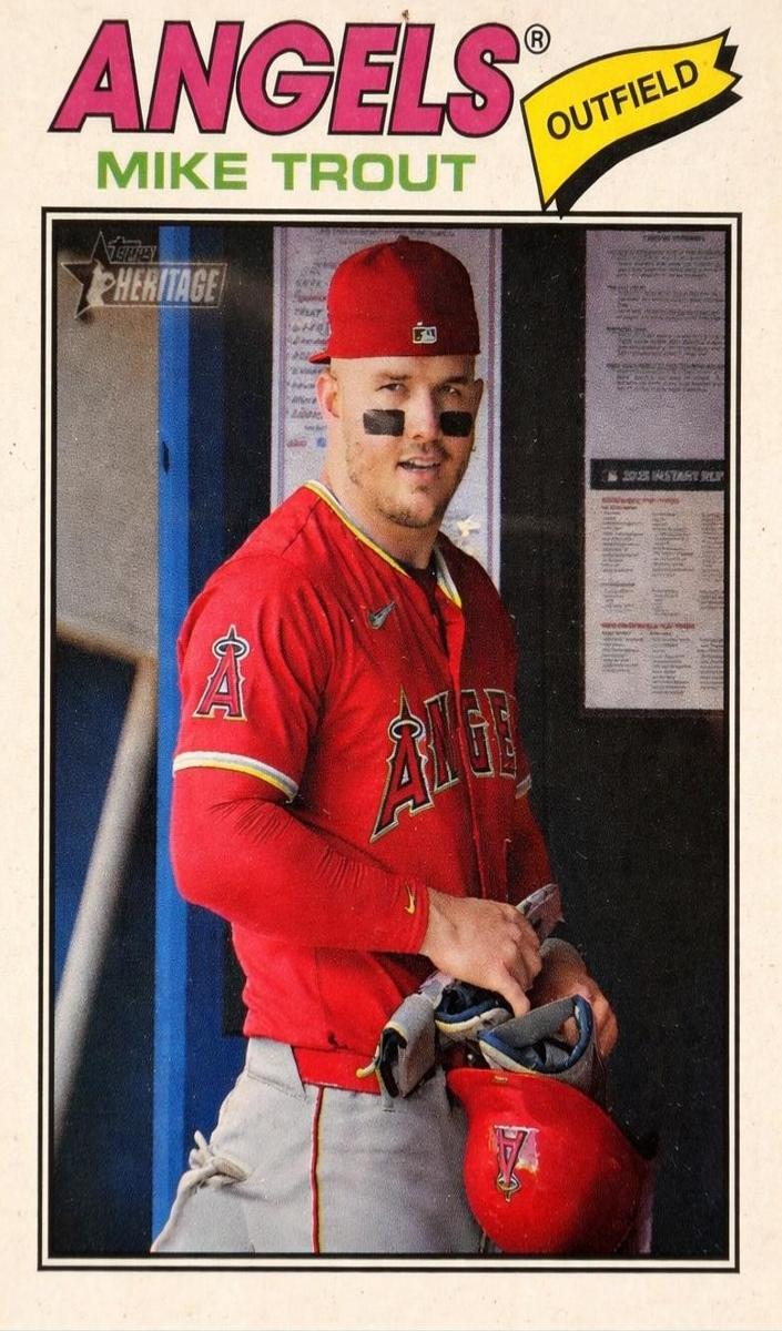 Mike Trout 2026 Heritage card