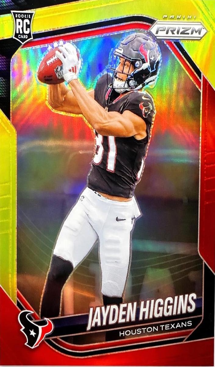Jayden Higgins 2025 Prizm Football card