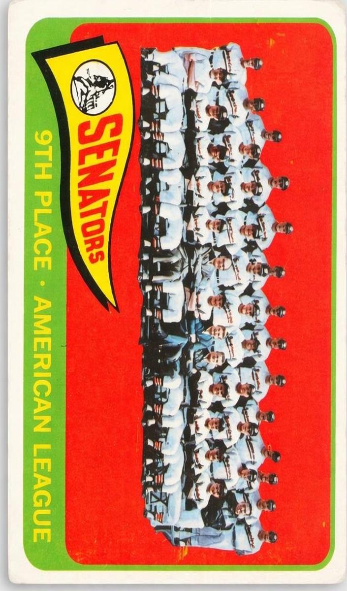 1965 Topps Senators Team #267 card