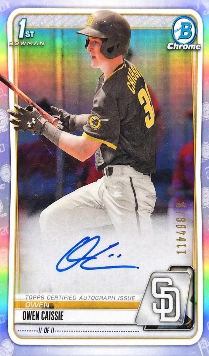 2020 Bowman Bowman Draft Refractor #CDA-OC Owen Caissie front