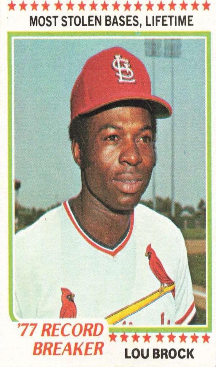 Lou Brock 1978 Topps Record Breaker Baseball