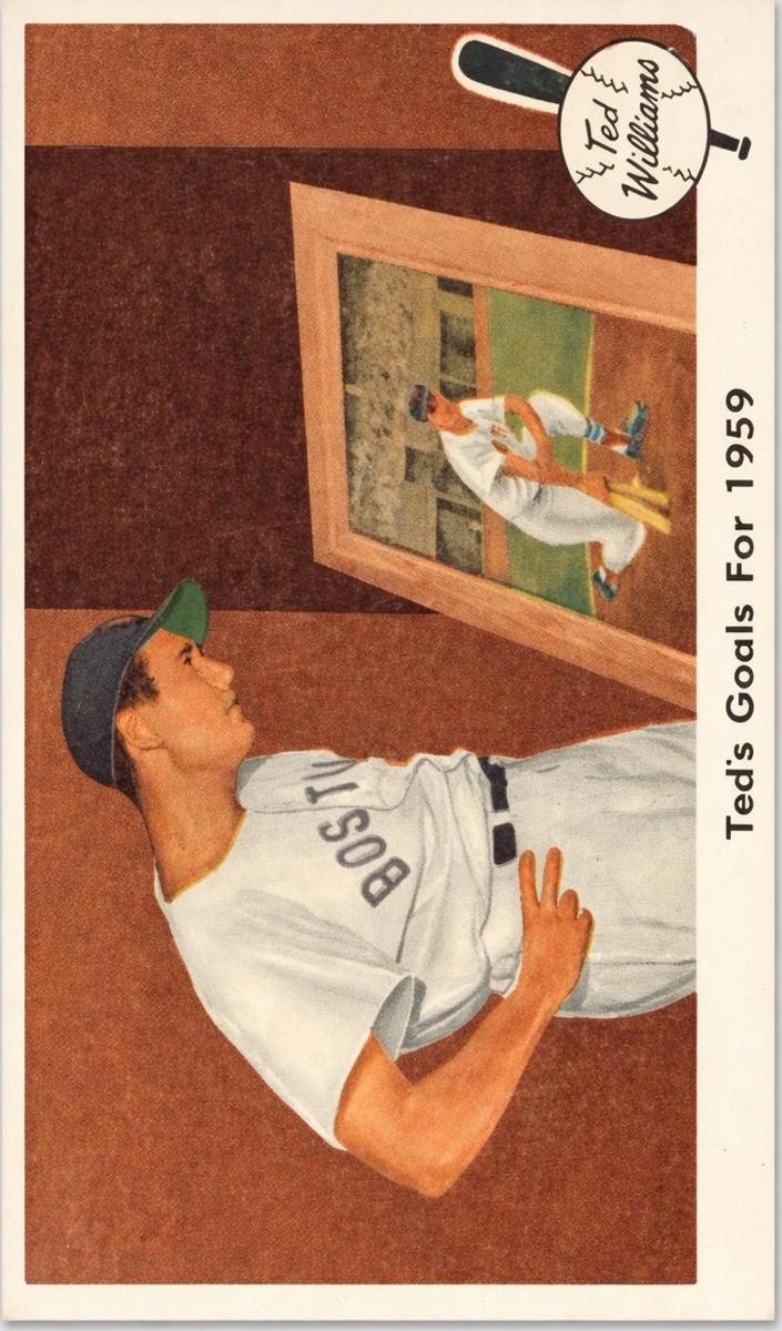 1959 Ted Williams [Ted's Goals for 1959] #80