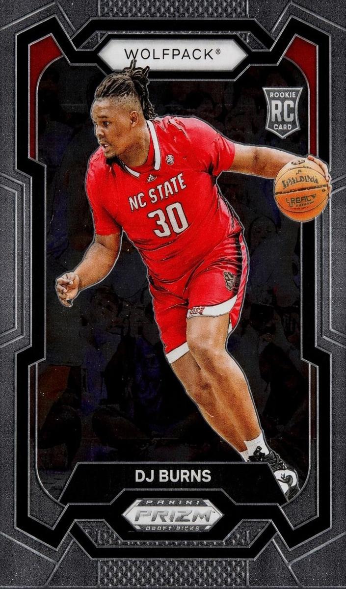 DJ Burns 2024 Prizm Draft Picks card
