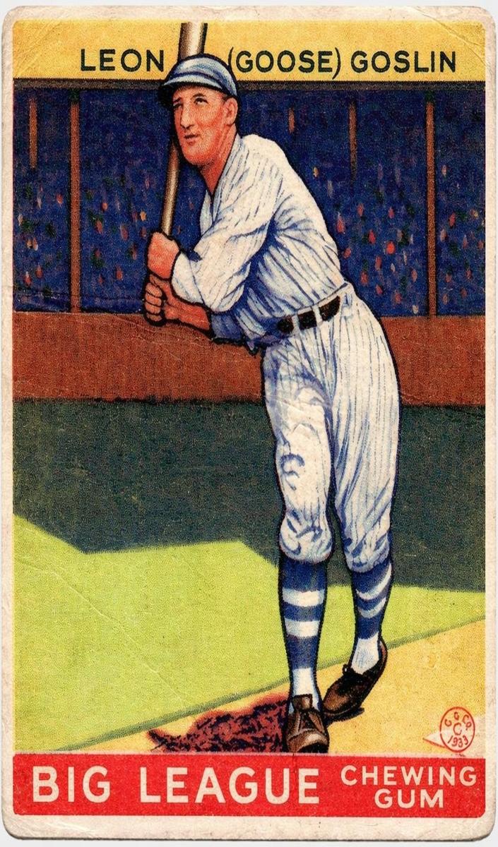 1933 Goose Goslin #168