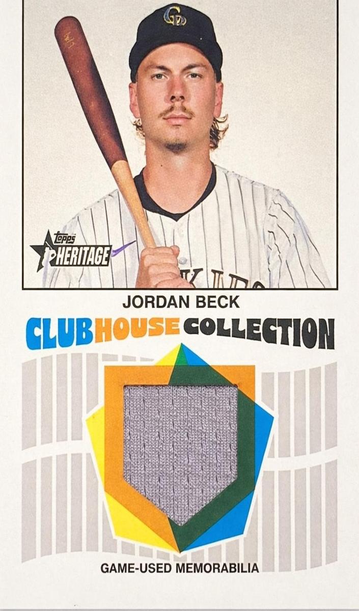 2026 Topps Heritage Jordan Beck #CCR-JB card