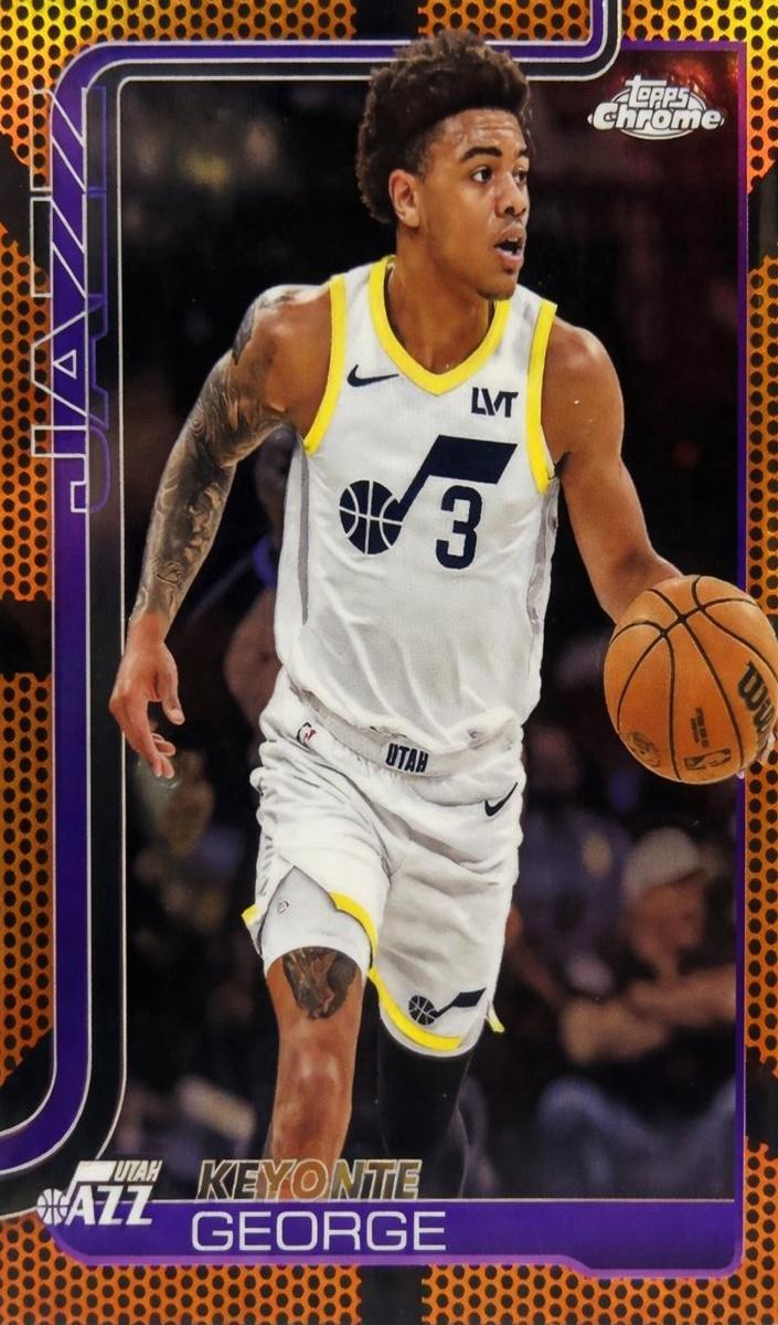 Keyonte George 2025-26 Topps Chrome Basketball card