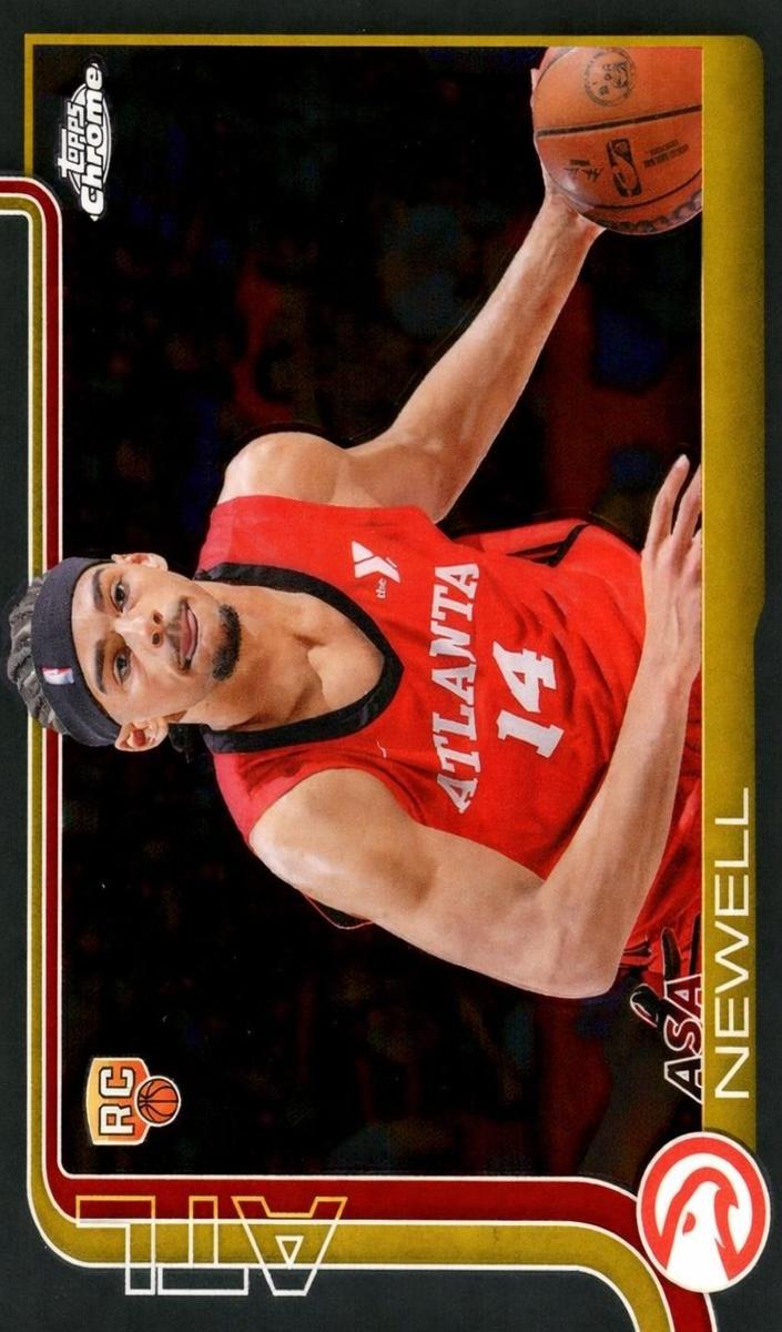 Asa Newell 2025-26 Topps Chrome Basketball card
