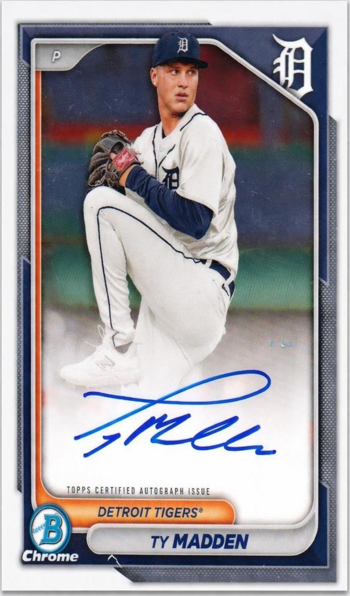 Ty Madden 2024 Bowman Chrome Baseball card