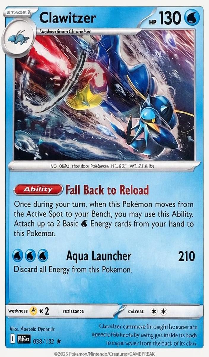 Clawitzer 2025 Pokemon Mega Evolution