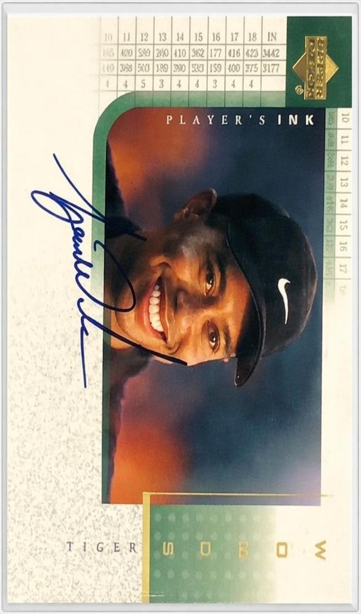 2001 Upper Deck Player's Ink Tiger Woods #TW card