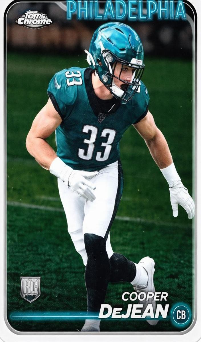 Cooper DeJean 2024 Topps Chrome Football card