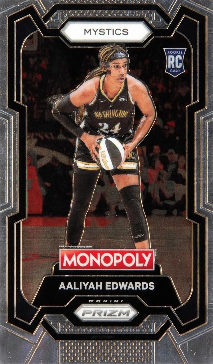 Aaliyah Edwards 2024 Prizm Monopoly WNBA card