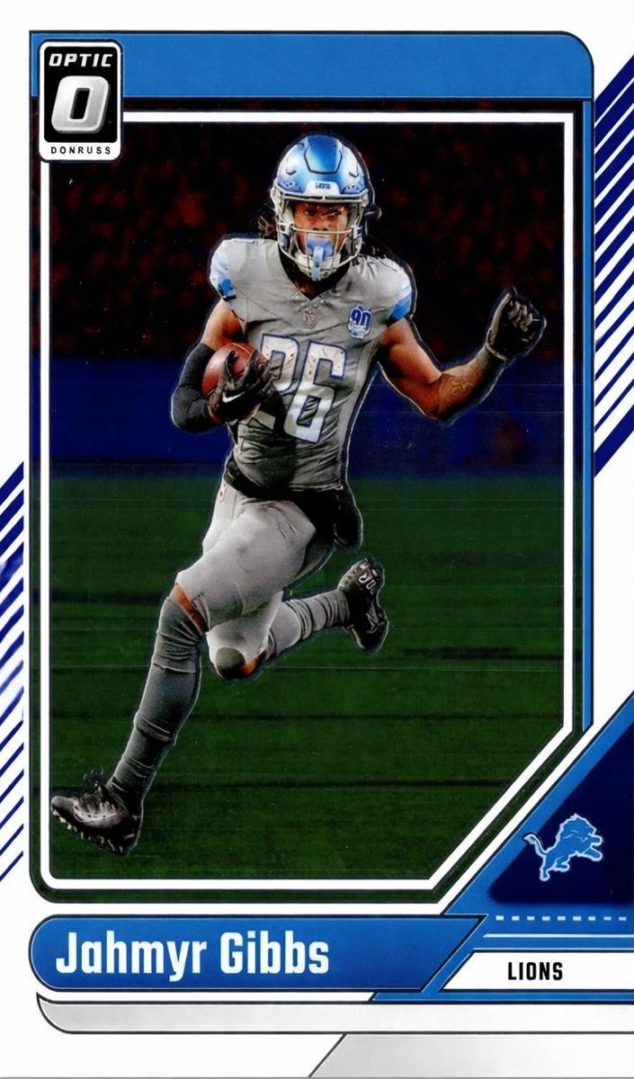 Jahmyr Gibbs 2024 Donruss Optic Football card
