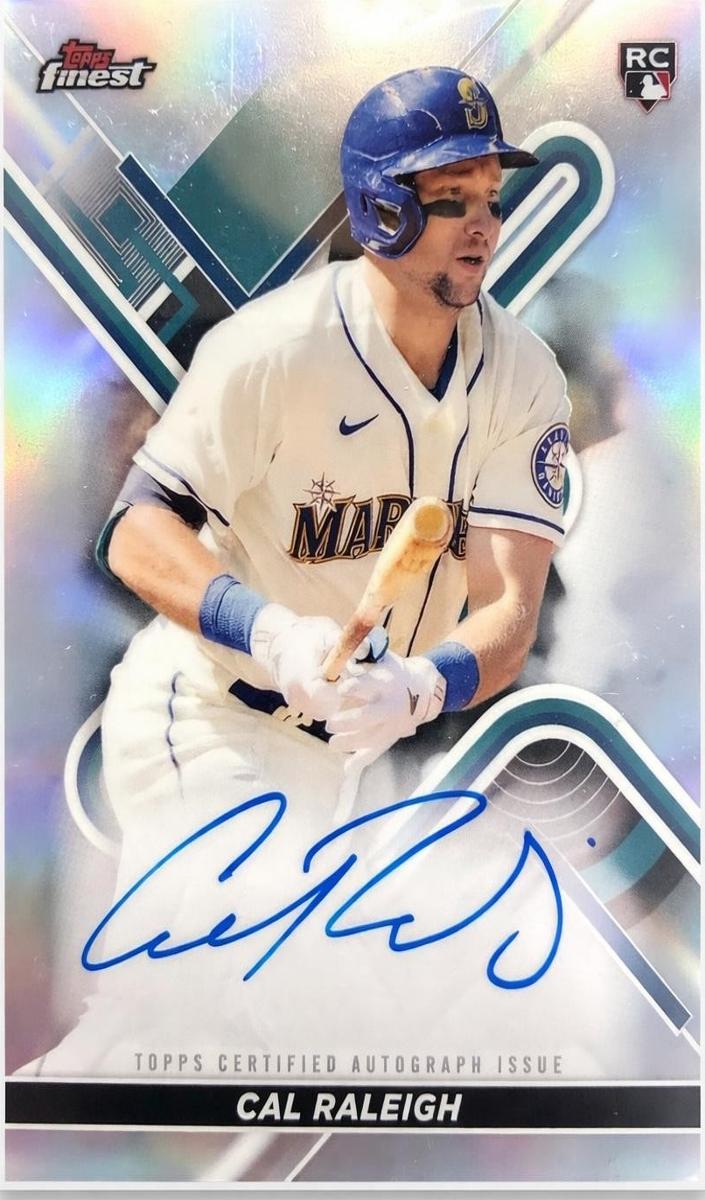 2022 Topps Gold Label Framed Autographs Cal Raleigh #FA-CR card