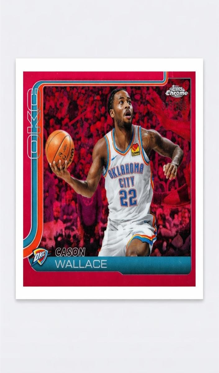 Cason Wallace 2025-26 Topps Chrome Basketball card