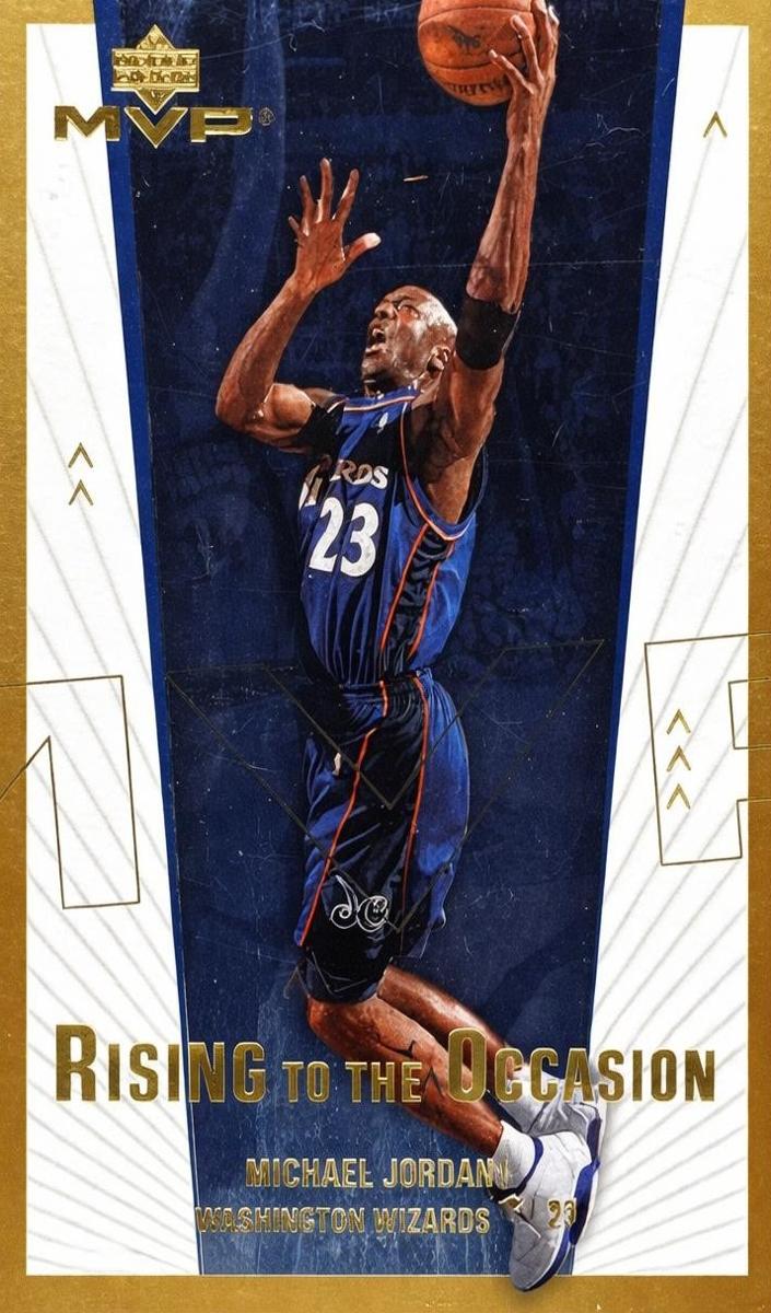 2003 Upper Deck MVP Rising to the Occasion Michael Jordan #RO3 card
