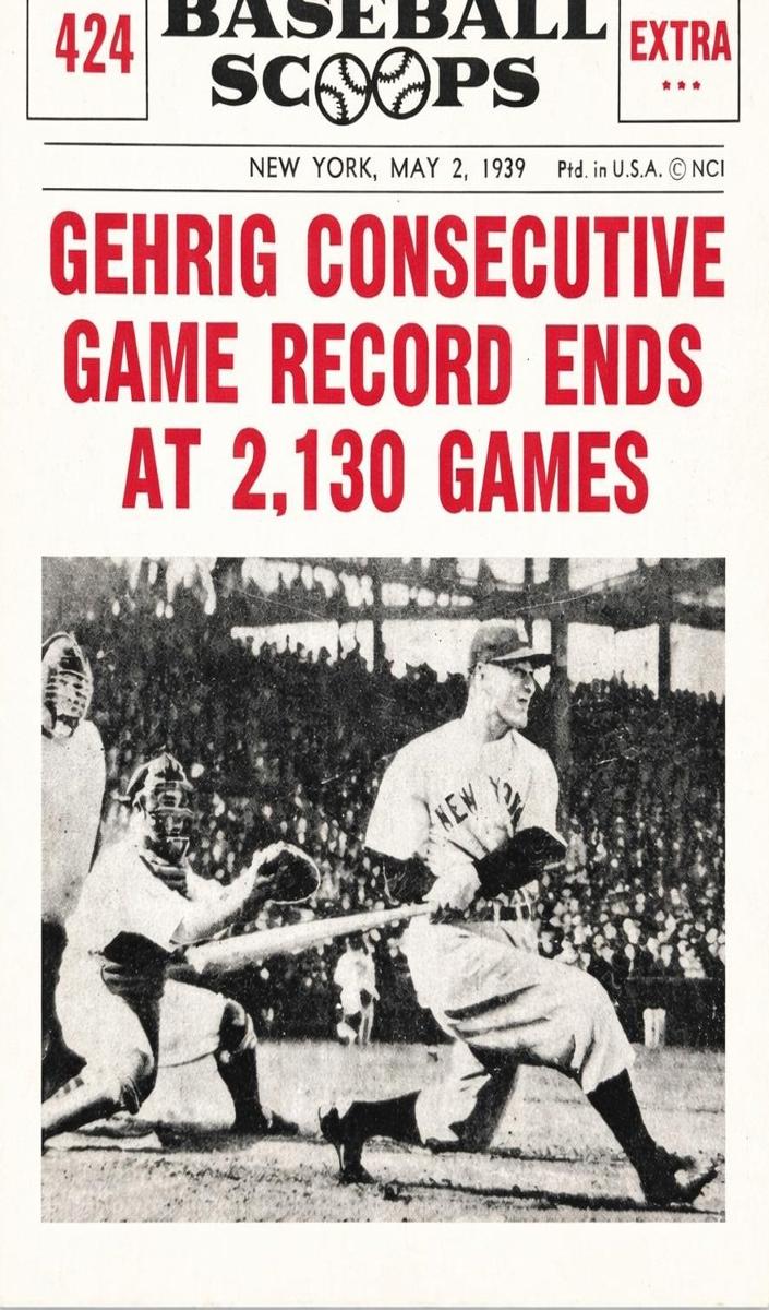 1961 Lou Gehrig #424